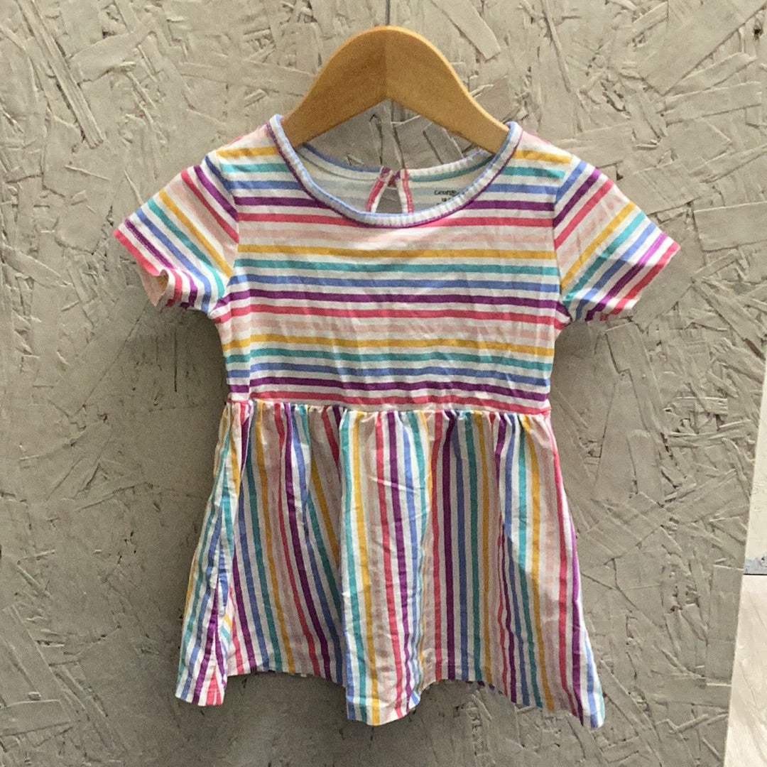 EUC George 18-24m striped SS T-shirt dress
