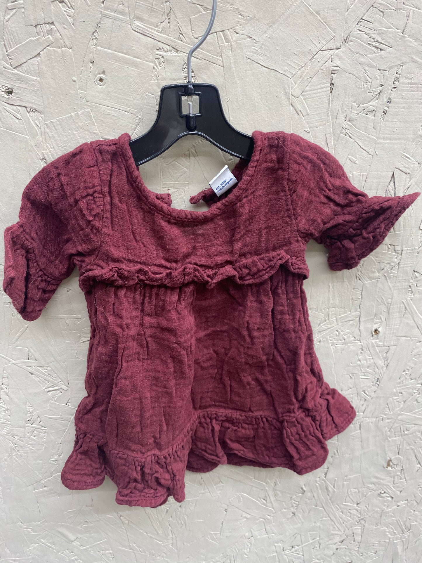 EUC Old Navy 3-6M red dress