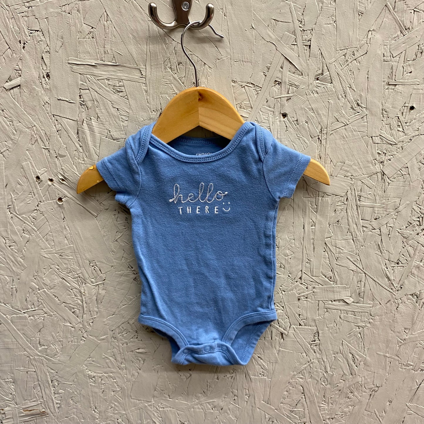 EUC Carters 3m SS onesie ‘hello world’