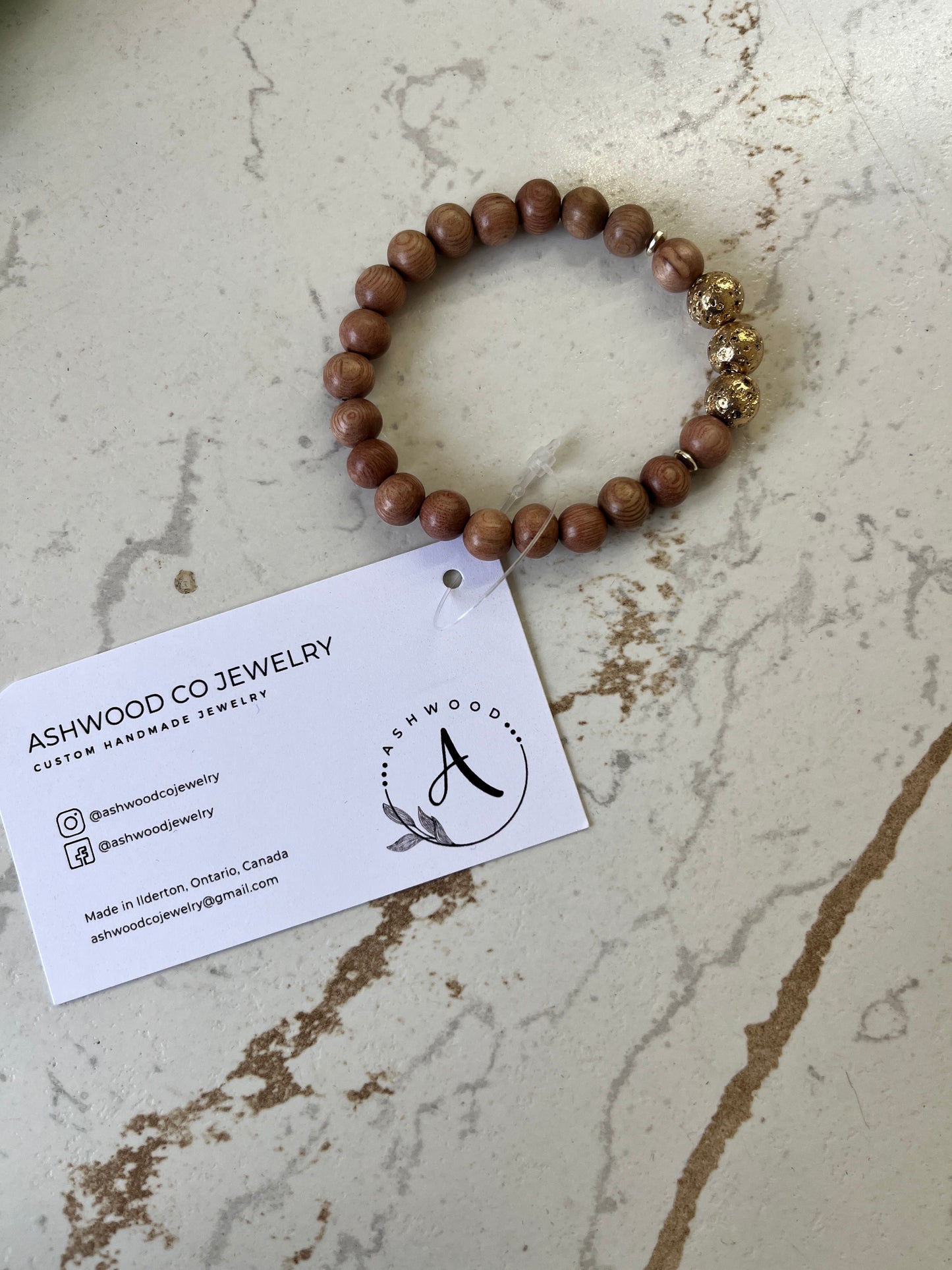 ASHWOOD JEWELRY ~ Wooden/Floral/Pearl Single Pack Bracelets