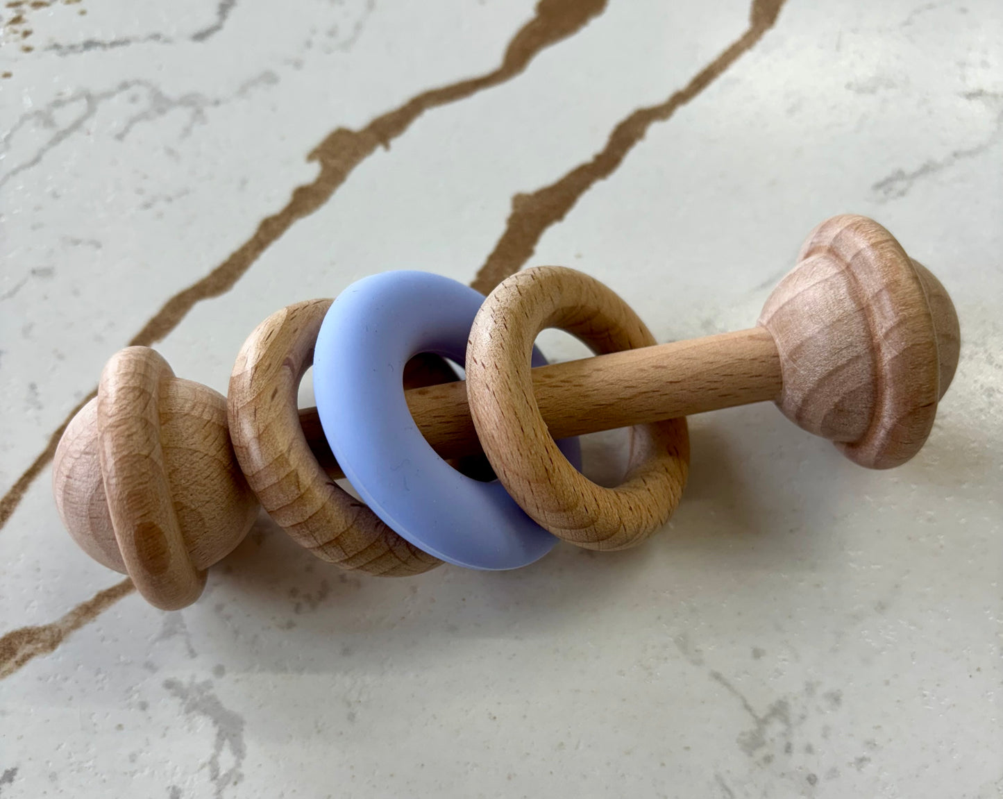 Wood & Silicone Rattle