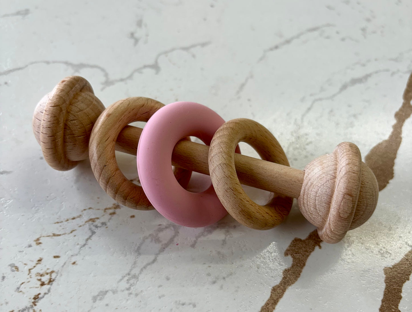 Wood & Silicone Rattle