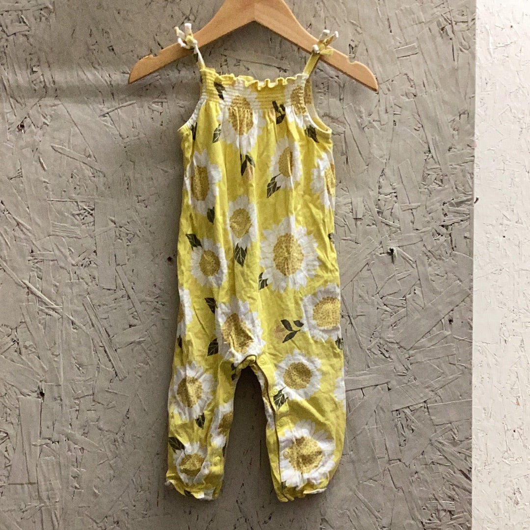EUC Carters 12m sleeveless long romper