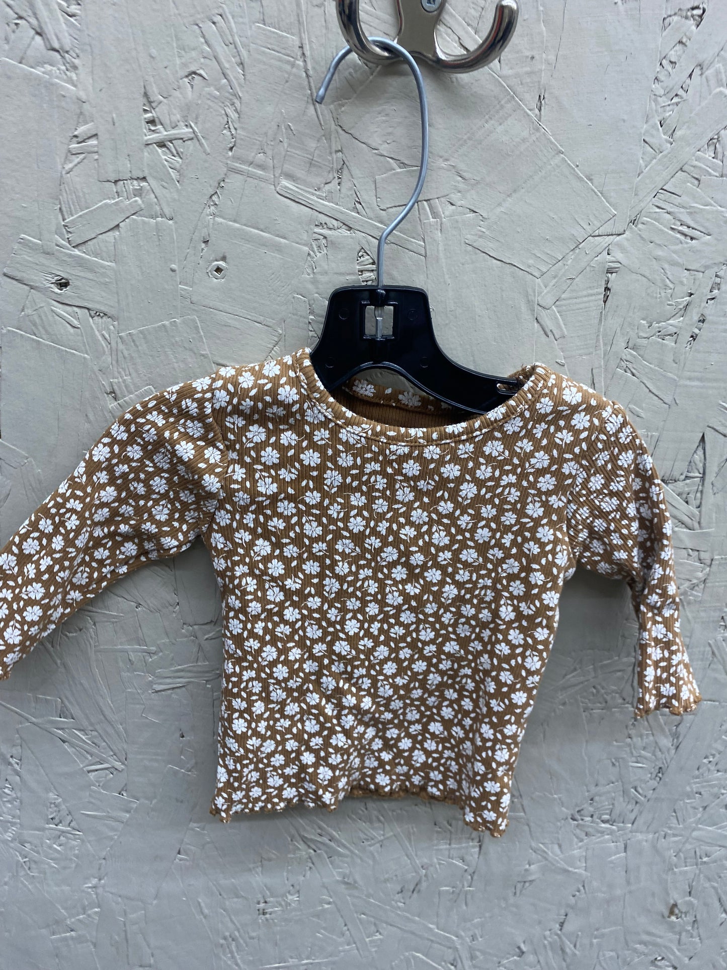 EUC George 0-3m brown LS top