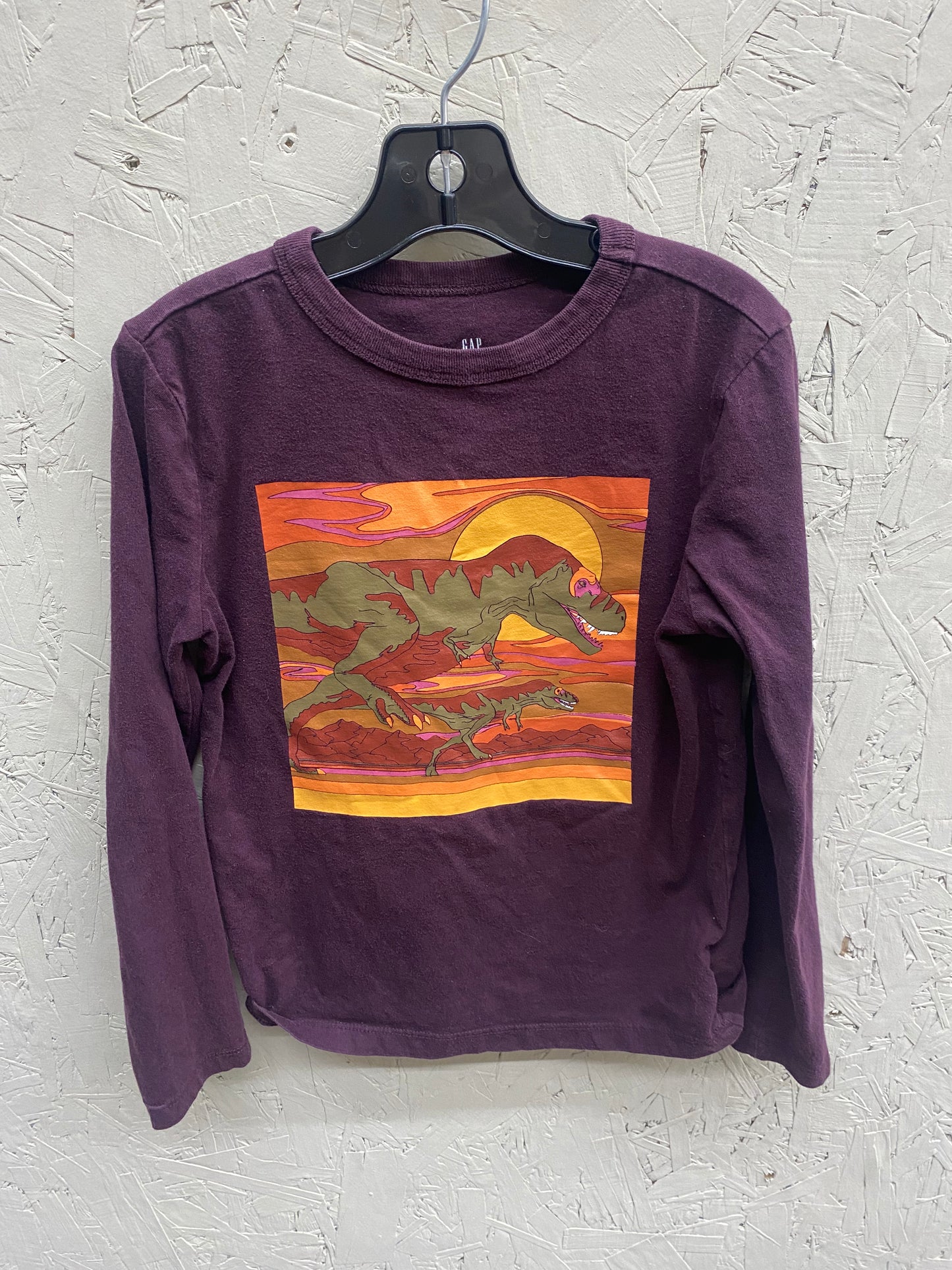 EUC Gap 6-7 burgundy LS top