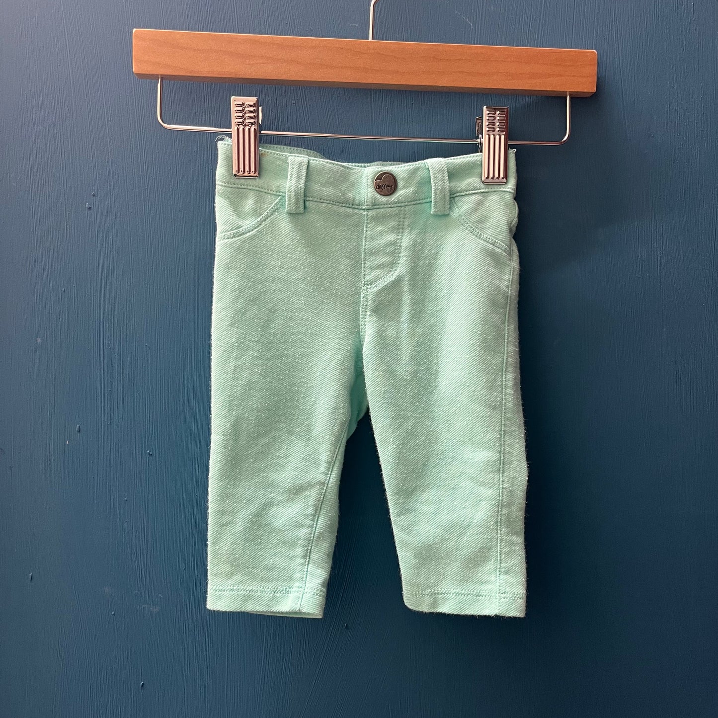 EUC Old Navy 0-3 M mint leggings