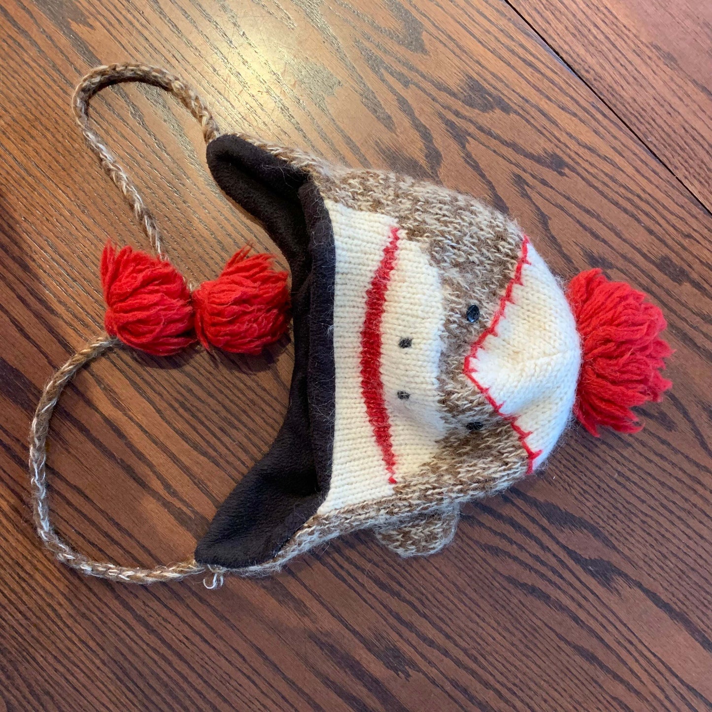 DeLux Wool Sock Monkey Hat