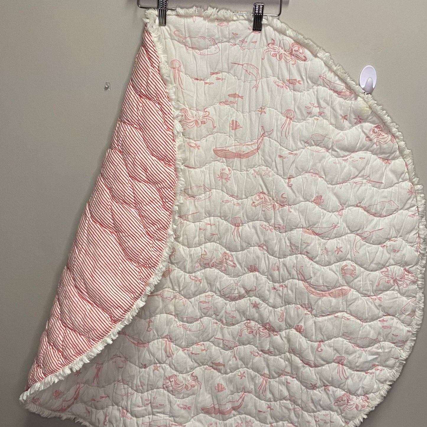 Pehr Pink & White Baby Play Mat