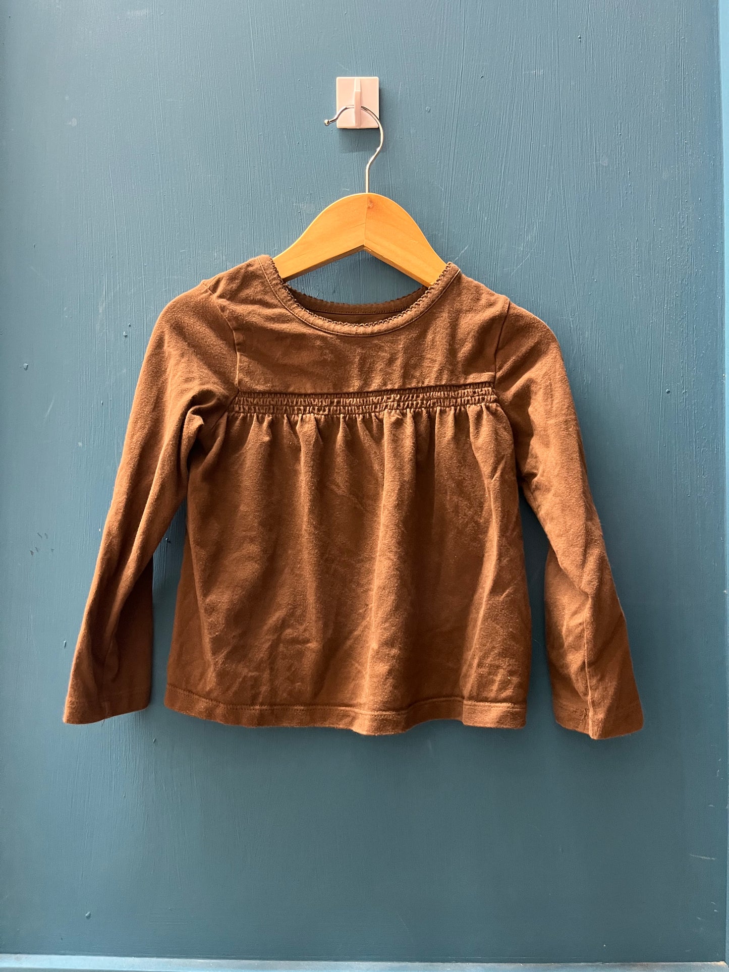 EUC Children’s Place 4T Brown LS Empires Shirt