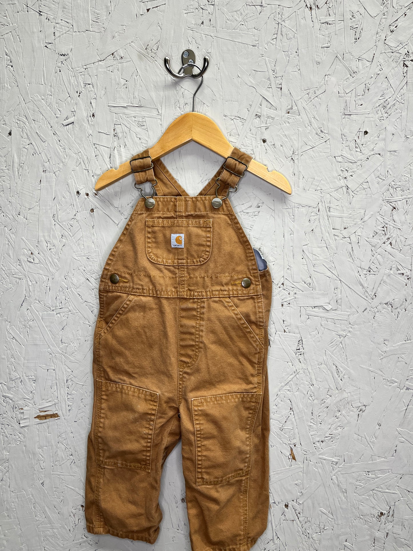 EUC Carhartt 18m Brown Overalls