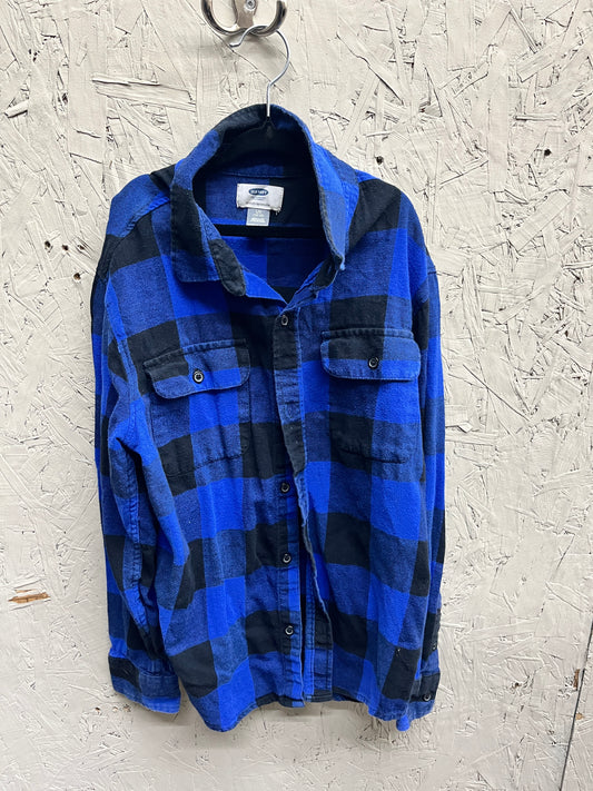 EUC Oldnavy Lg(10/12) Flannel Button up