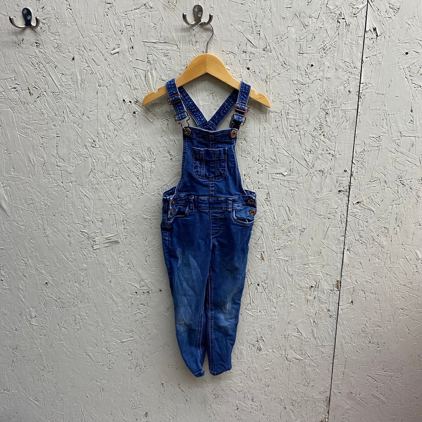 EUC George 5 denim long overalls