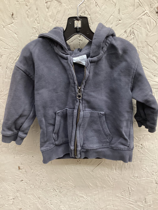 EUC Zaba 9-12M Grey Zip Up Hoodie