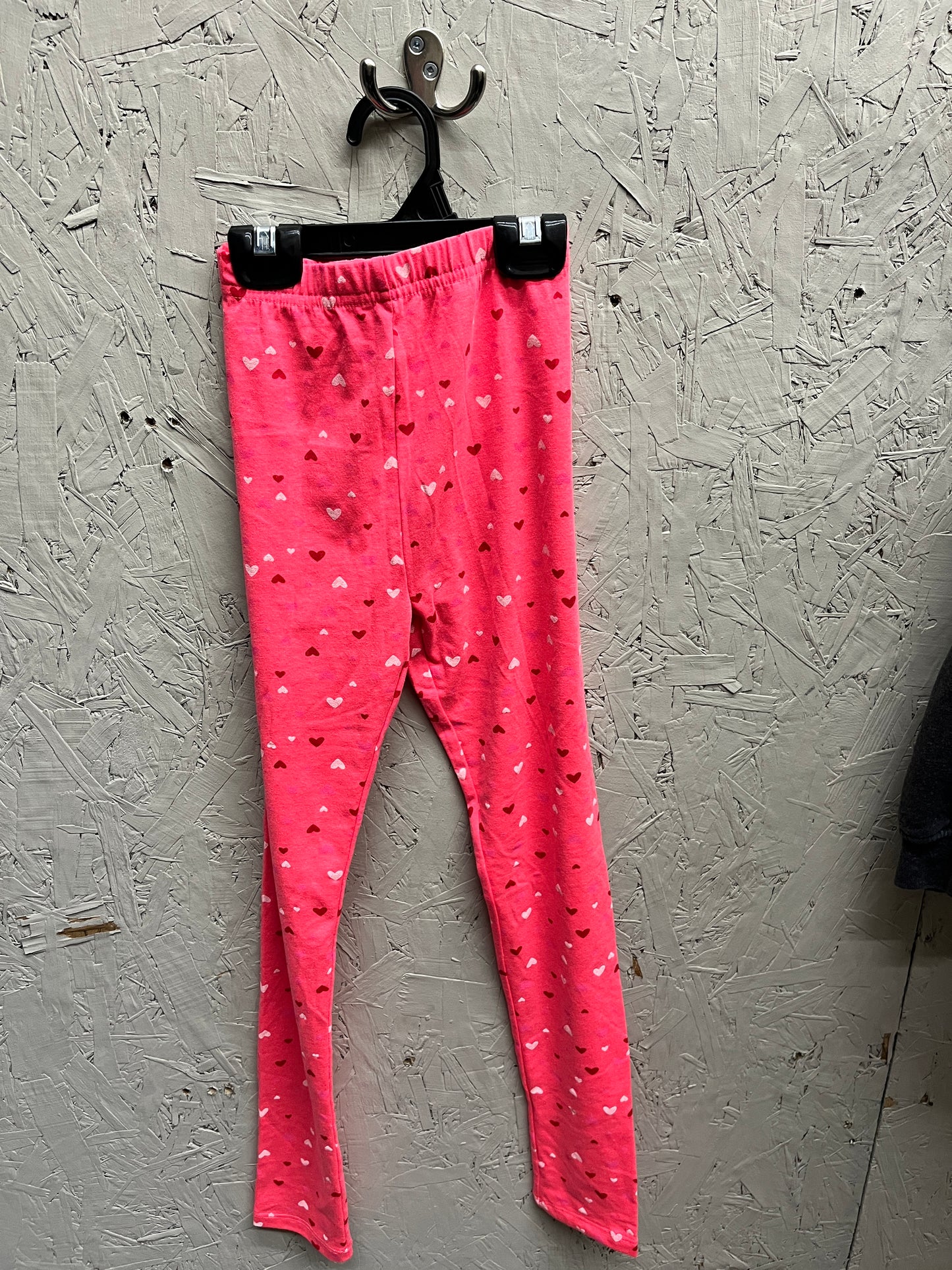 EUC George L (10-12Y) Hot Pink Heart Leggings