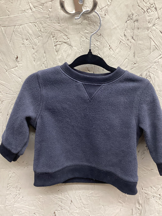 EUC Old Navy 3-6M Navy Fuzzy Sweatshirt