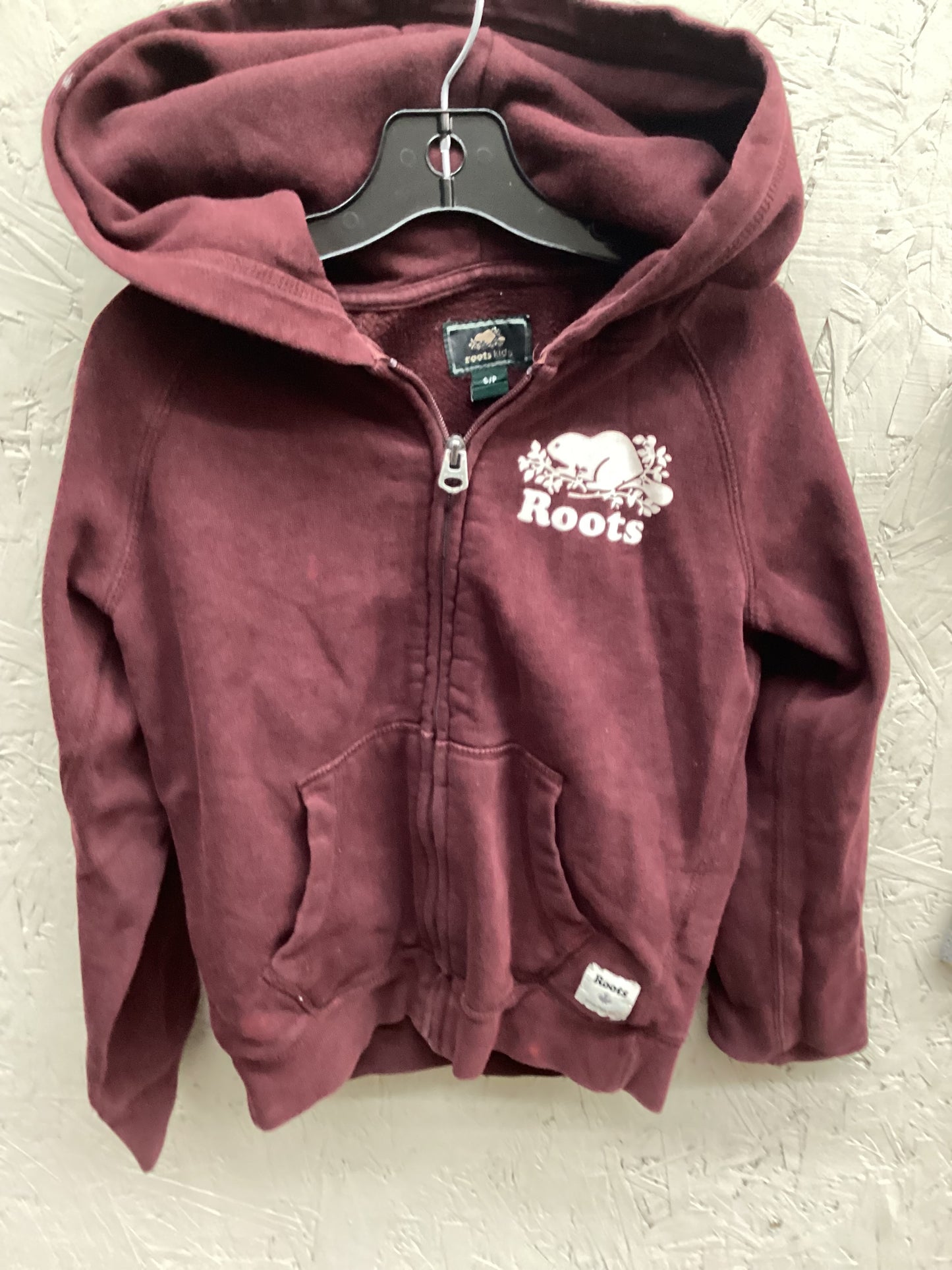 EUC Roots Burgundy 5Y Zip Up Hoodie