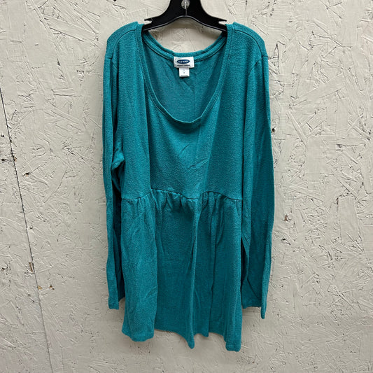 EUC Old Navy Large Green LS Maternity Top