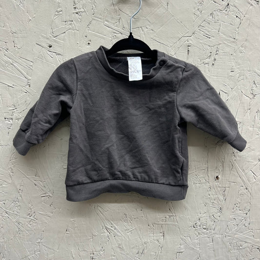 EUC H&M 2-4M Charcoal Crewneck