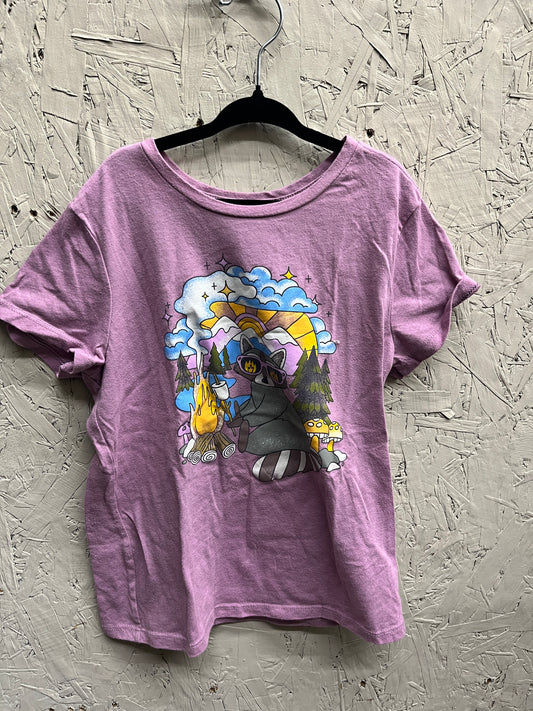 EUC Oldnavy L(10/12) Racoon T-shirt