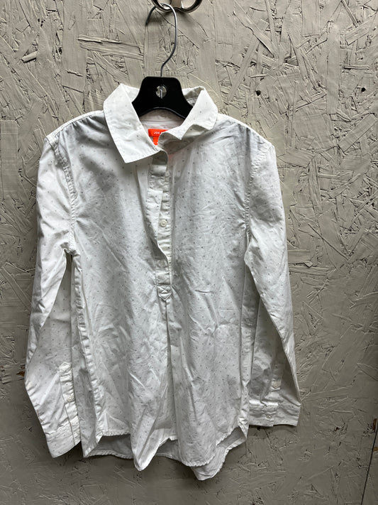 EUC Joe Fresh L(10-12Y) White LS ButtonUp Shirt