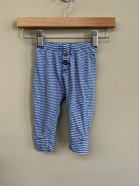 EUC Carters 6-9M Blue Stripe Joggers