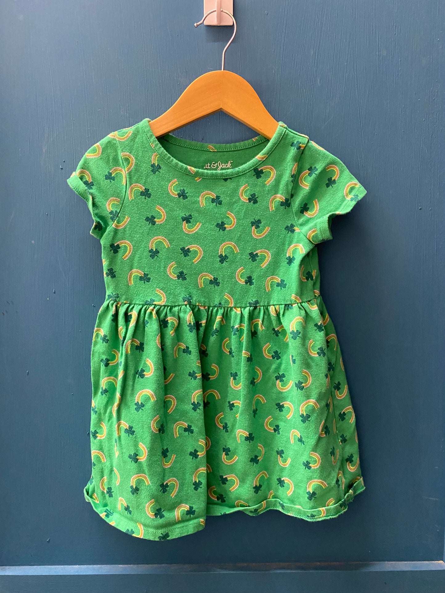 EUC Cat & Jack 3T Green St. Patrick T-Shirt Dress