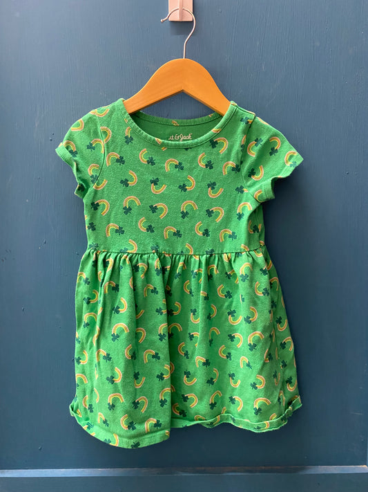 EUC Cat & Jack 3T Green St. Patrick T-Shirt Dress