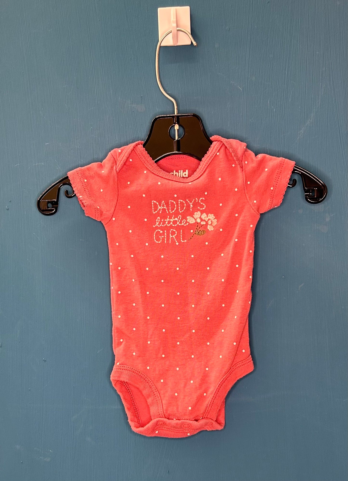 EUC Carter’s NB Rose “Daddy’s Little Girl” SS Onesie