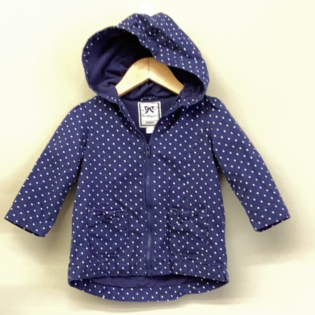 GUC Gymboree 18-24m Blue hooded rain Jacket