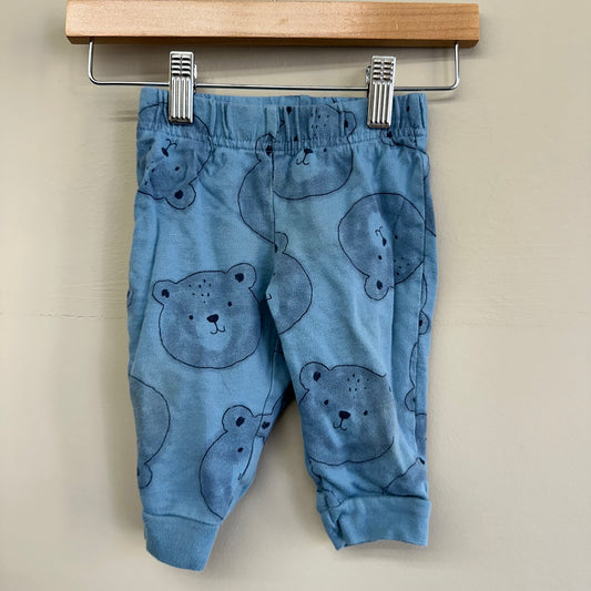 EUC Carters 6-9M Blue Bear Joggers