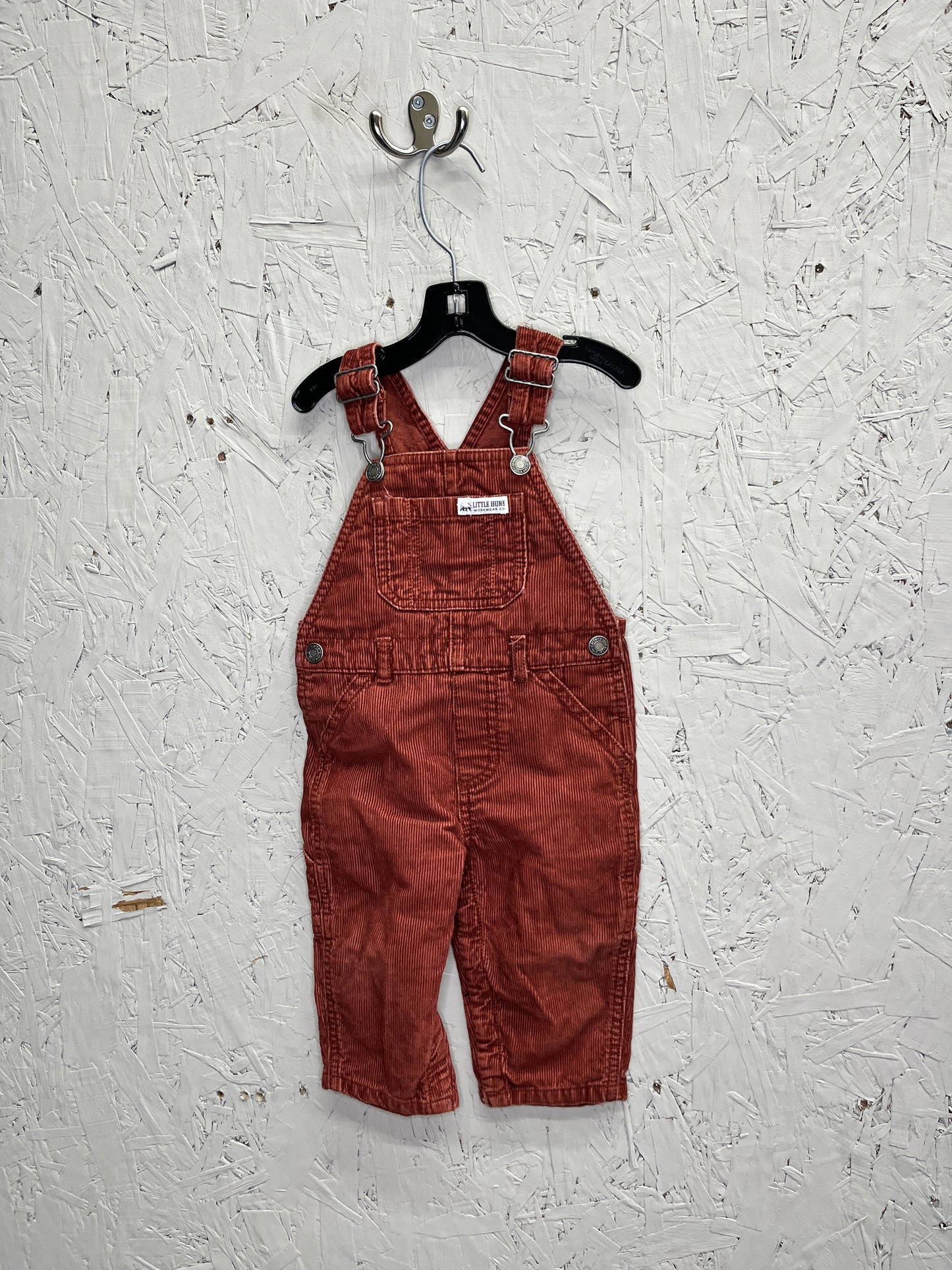 EUC Carters 12m Rust Corduroy Overalls