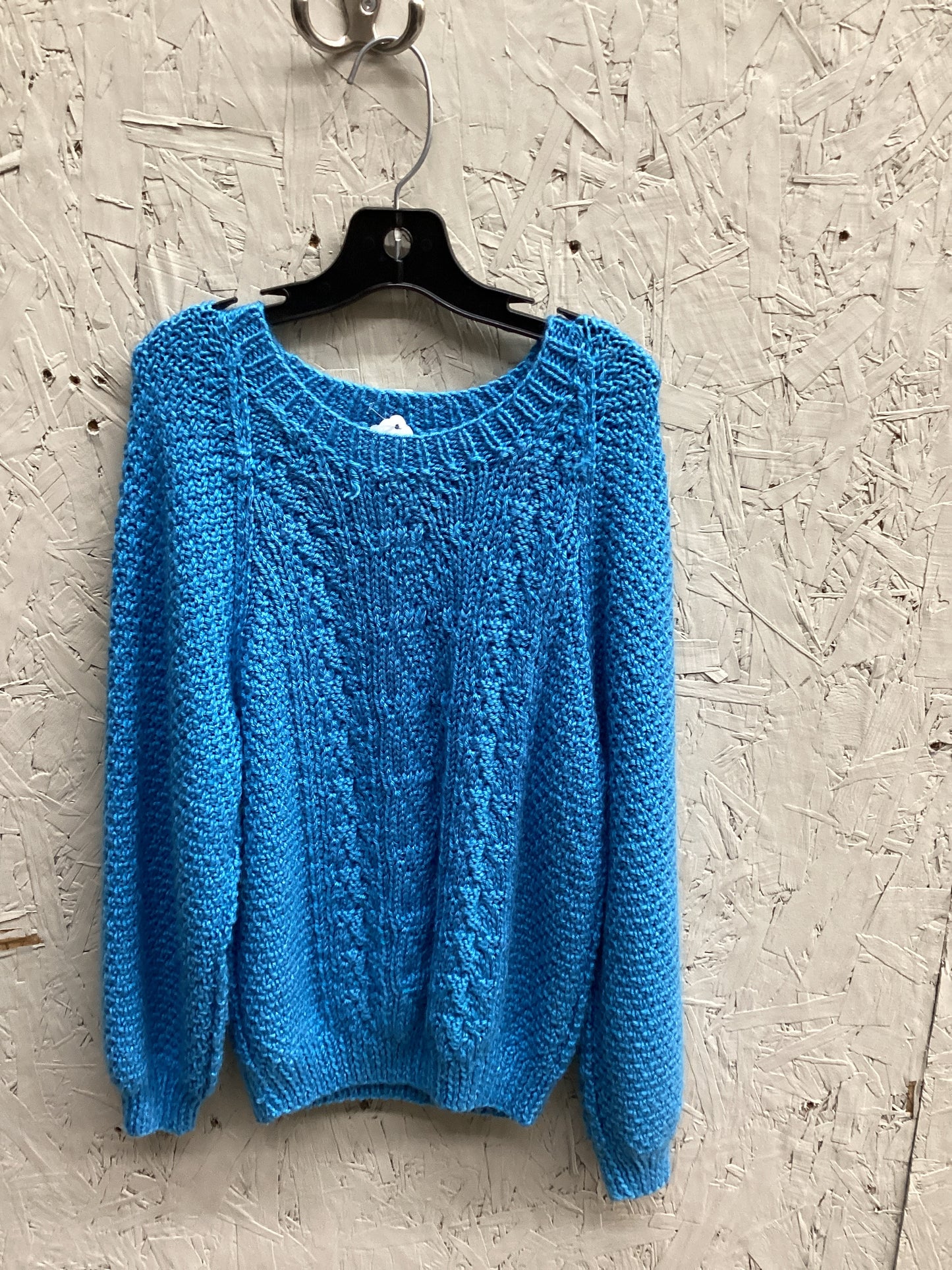 Handmade Size 10-12 Blue Knit Sweater