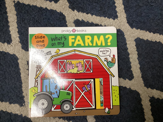 What’s On My Farm? slide and find, and flaps too!