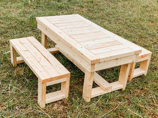 Kids Outdoor Table and Benches
