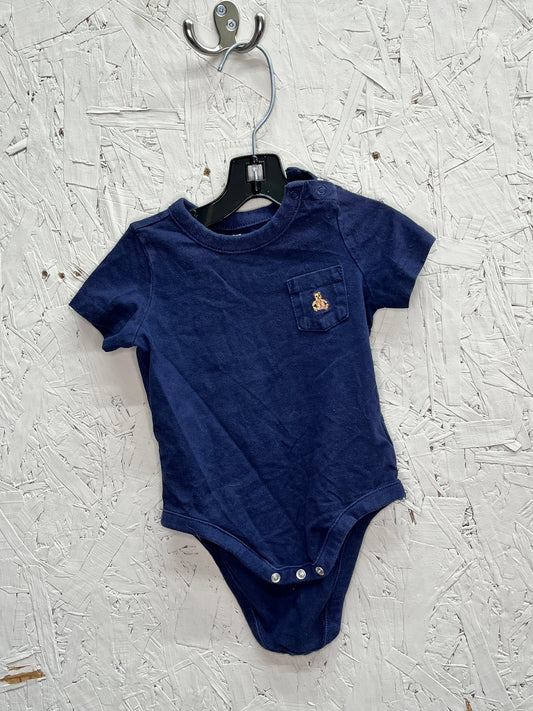 EUC Gap 6-12m Navy Onesie T-shirt