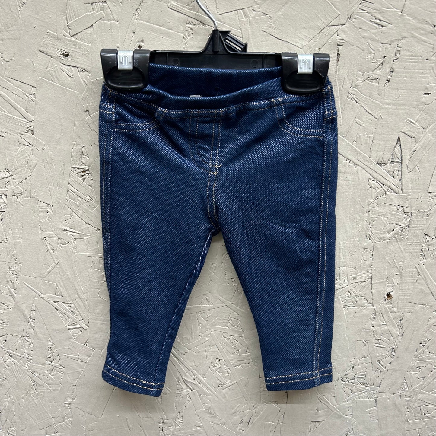 EUC George 6-12M Blue Jeggings with Jean Type Stitching