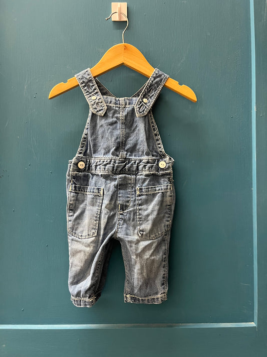 EUC Gymboree 3-6M Denim Overalls