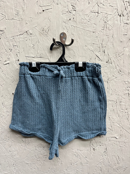 EUC Shein 10/11y Blue Ruffle Knit shorts