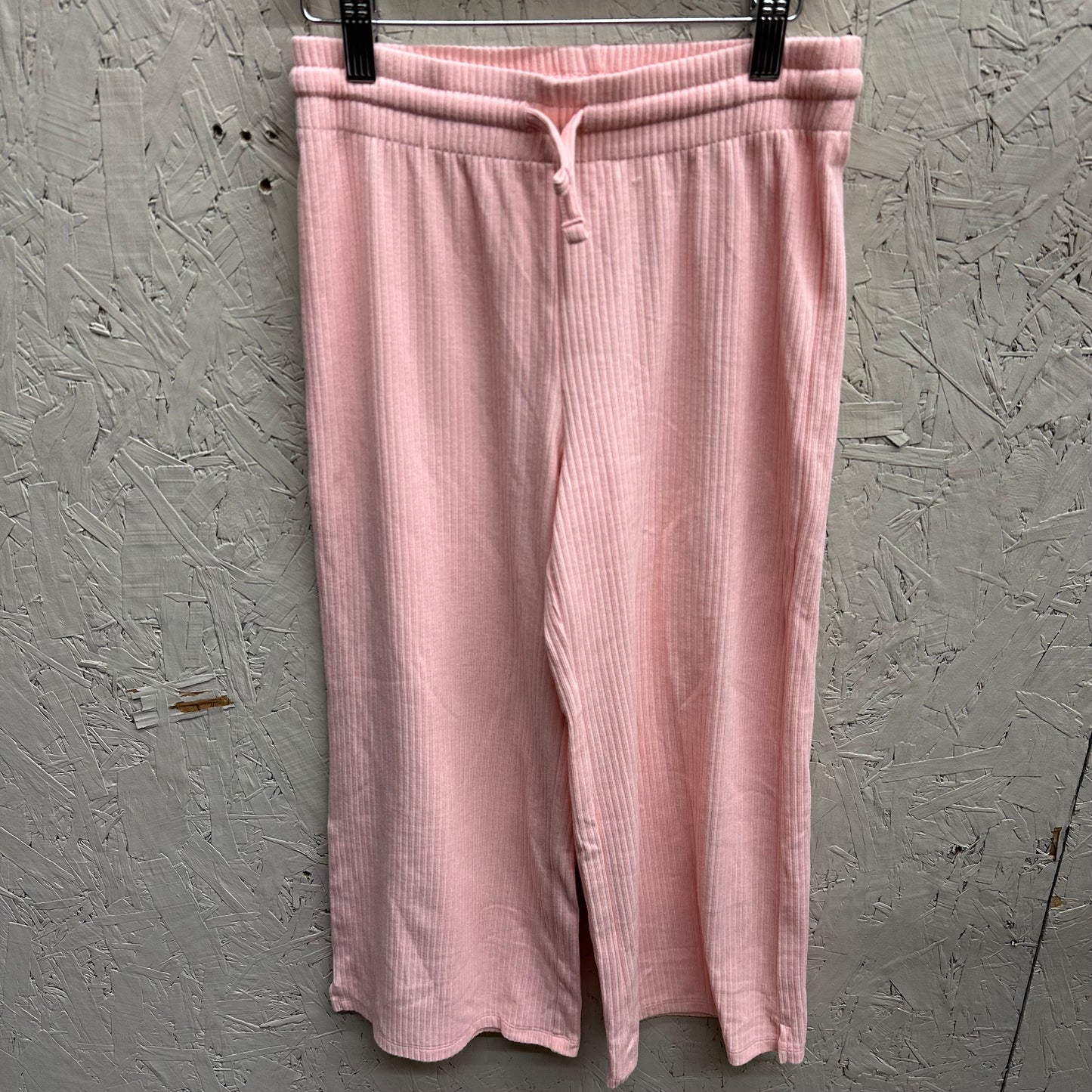 EUC George L(10/12Y) Pink Ribbed Wide Leg Pants