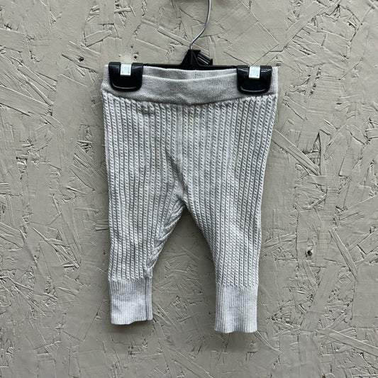 EUC Joe Fresh 6-12M Grey Cable-Knit Leggings