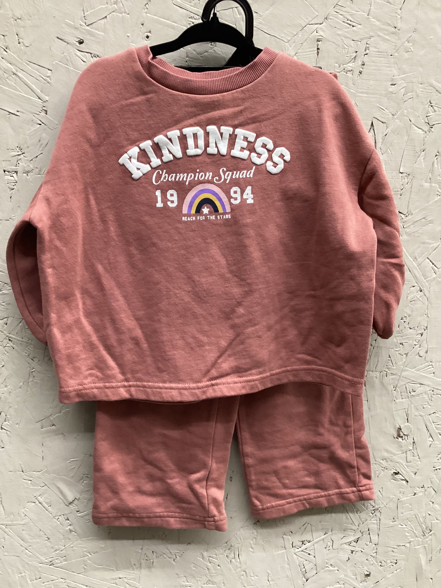 EUC George 3T Pink “Kindness” 2Pc Jogging Set