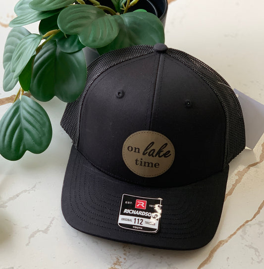 Youth (2-7yrs) Black Trucker Patch Hats