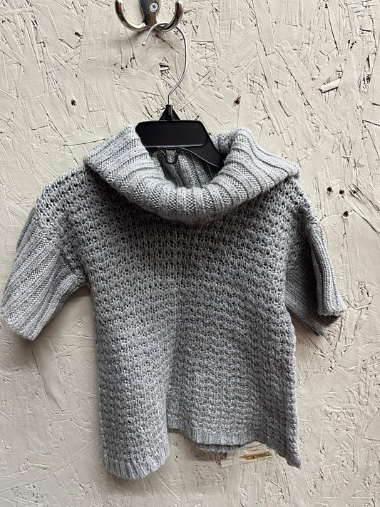 EUC Honigman 10Y Grey Knitted SS Turtleneck Sweater