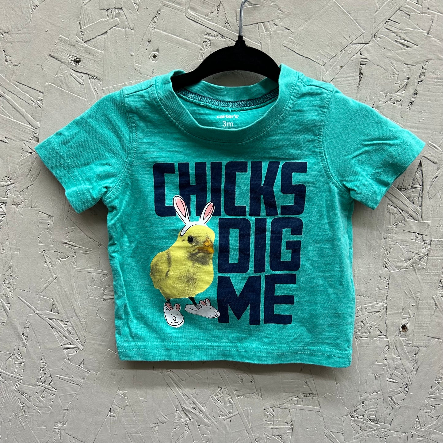 EUC Carters 3M Green “Chicks Dig Me” SS T-Shirt