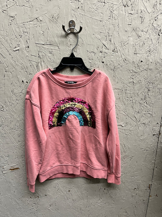 EUC George M(7-8Y) Pink Rainbow Crewneck