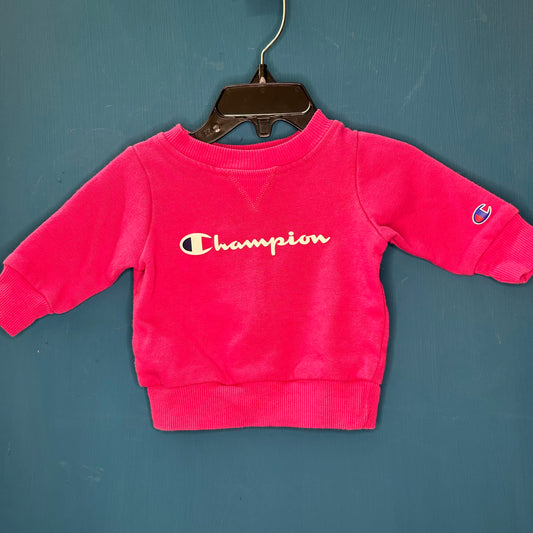 EUC Champion 0-3M Hot Pink 2 piece Sweatshirt & Sweatpants