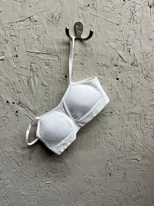 EUC No Brand L(36) White Padded Bra