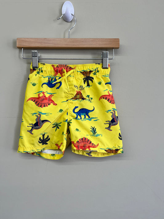 EUC Old Navy 18-24M Yellow Dinosaur Swim Shorts