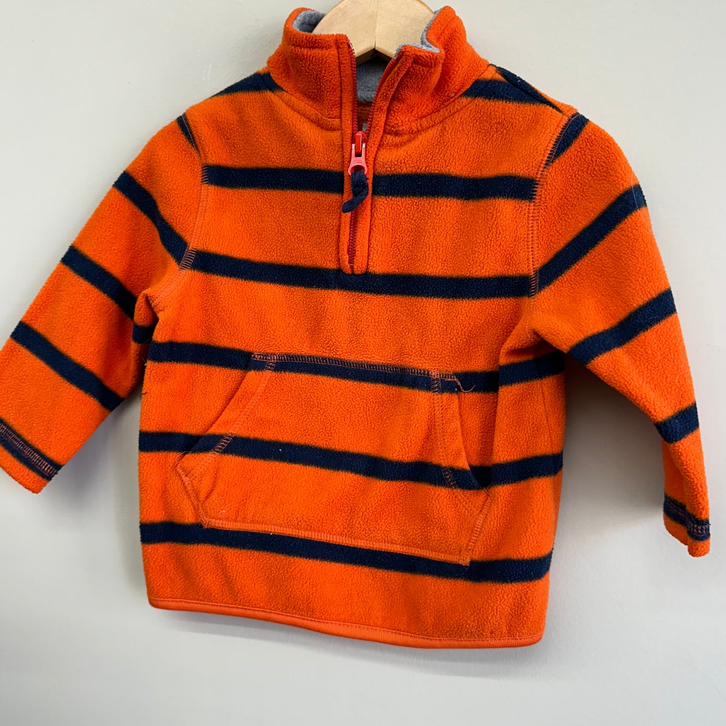 EUC Old Navy 12-18M Orange & Navy Stipe Sweater