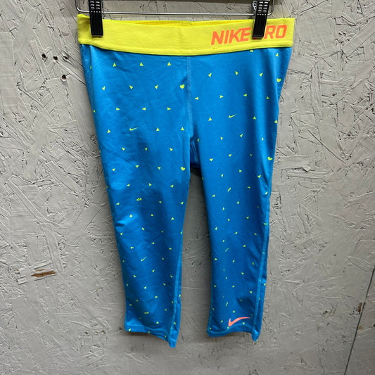 EUC Nike L Blue Capri Legging